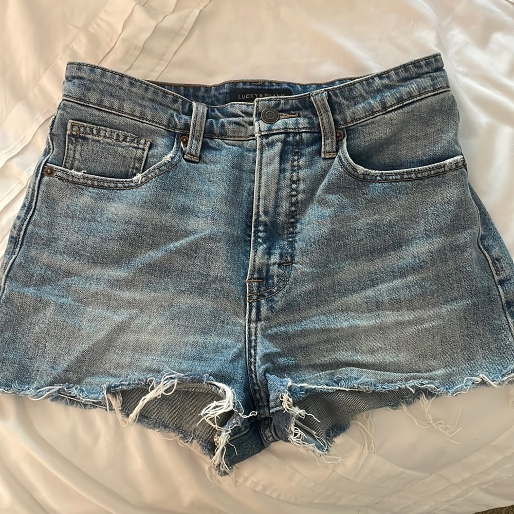 Lucky brand denim cut off shorts